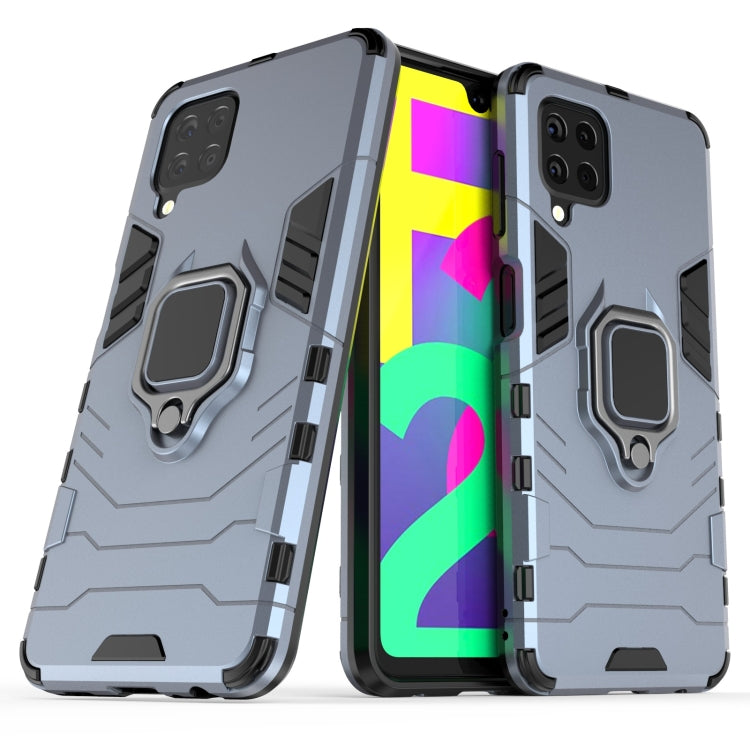 For Samsung Galaxy F22 4G PC + TPU Shockproof Protective Case with Magnetic Ring Holder
