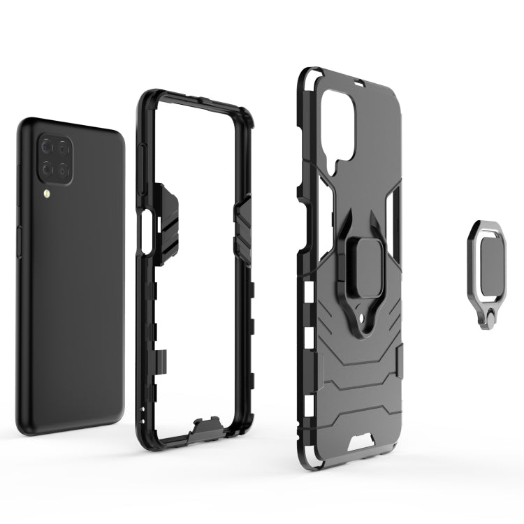 For Samsung Galaxy F22 4G PC + TPU Shockproof Protective Case with Magnetic Ring Holder