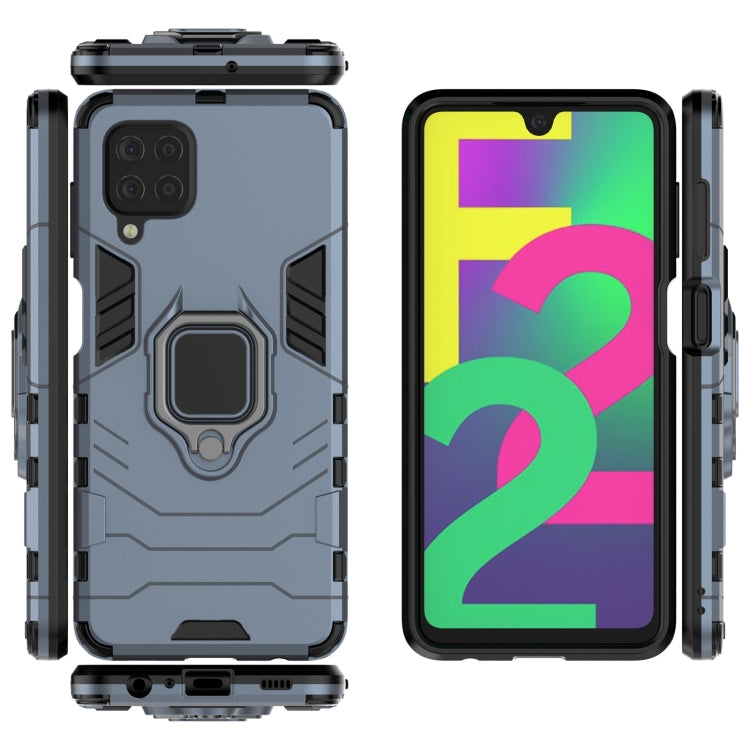 For Samsung Galaxy F22 4G PC + TPU Shockproof Protective Case with Magnetic Ring Holder