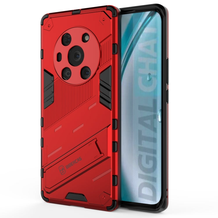 For Honor Magic3 Punk Armor 2 in 1 PC + TPU Shockproof Case with Invisible Holder