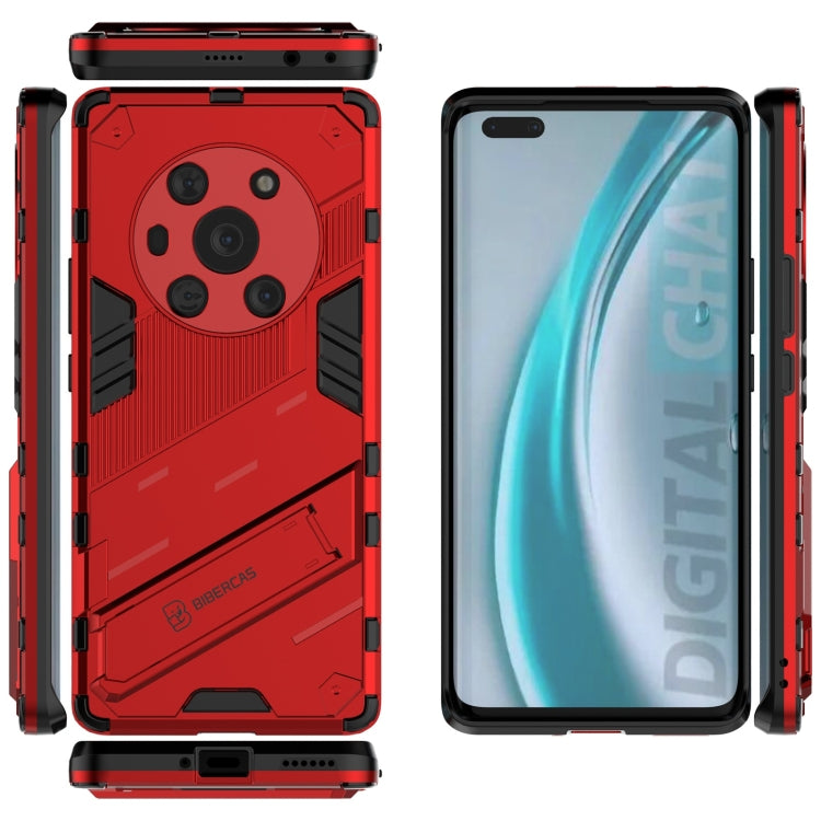 For Honor Magic3 Punk Armor 2 in 1 PC + TPU Shockproof Case with Invisible Holder
