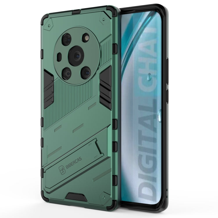 For Honor Magic3 Punk Armor 2 in 1 PC + TPU Shockproof Case with Invisible Holder