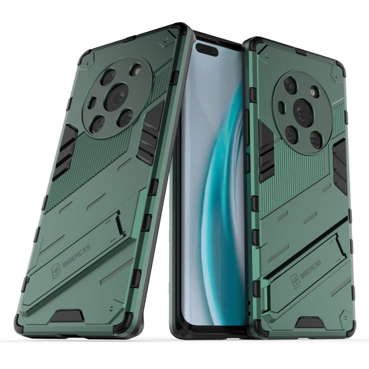 For Honor Magic3 Punk Armor 2 in 1 PC + TPU Shockproof Case with Invisible Holder