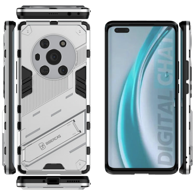 For Honor Magic3 Punk Armor 2 in 1 PC + TPU Shockproof Case with Invisible Holder