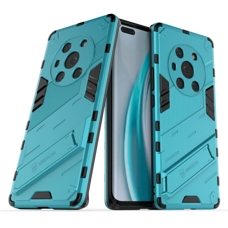 For Honor Magic3 Punk Armor 2 in 1 PC + TPU Shockproof Case with Invisible Holder