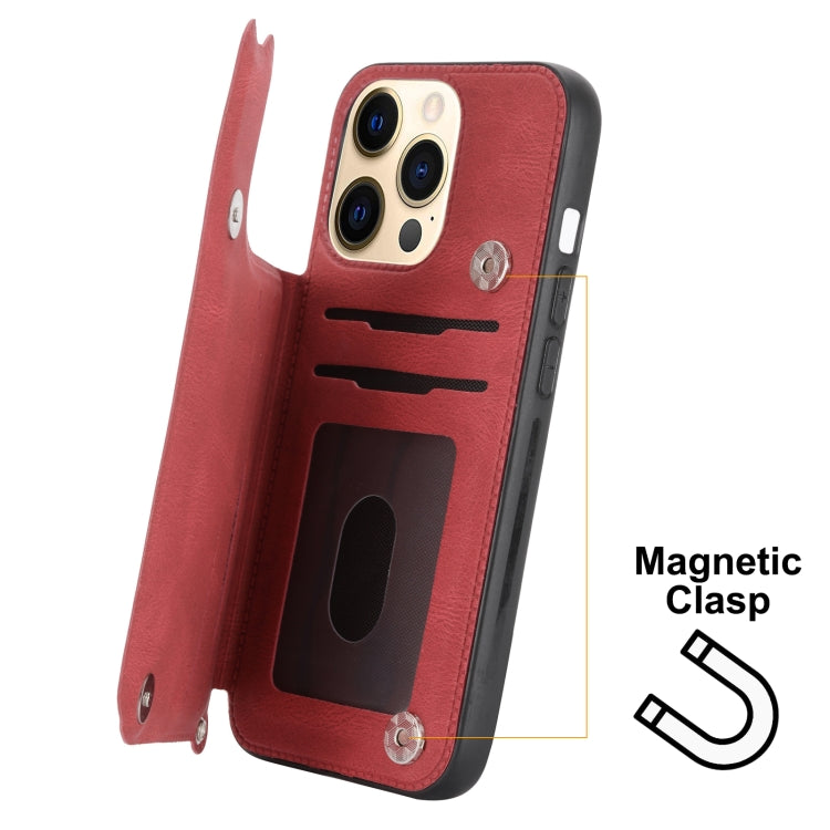 For iPhone 13 Mandala Embossed PU + TPU Case with Holder & Card Slots & Photo Frame & Hand Strap