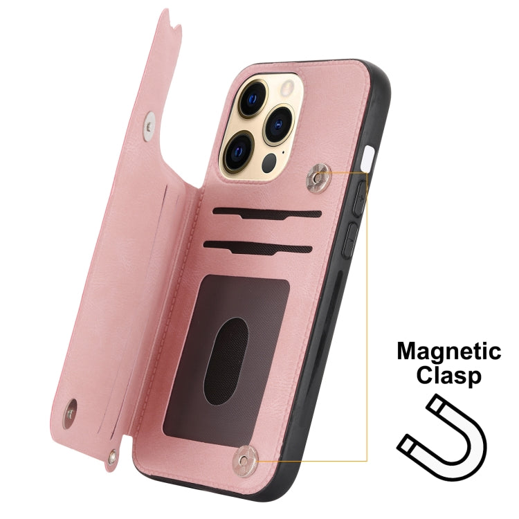 For iPhone 13 Mandala Embossed PU + TPU Case with Holder & Card Slots & Photo Frame & Hand Strap