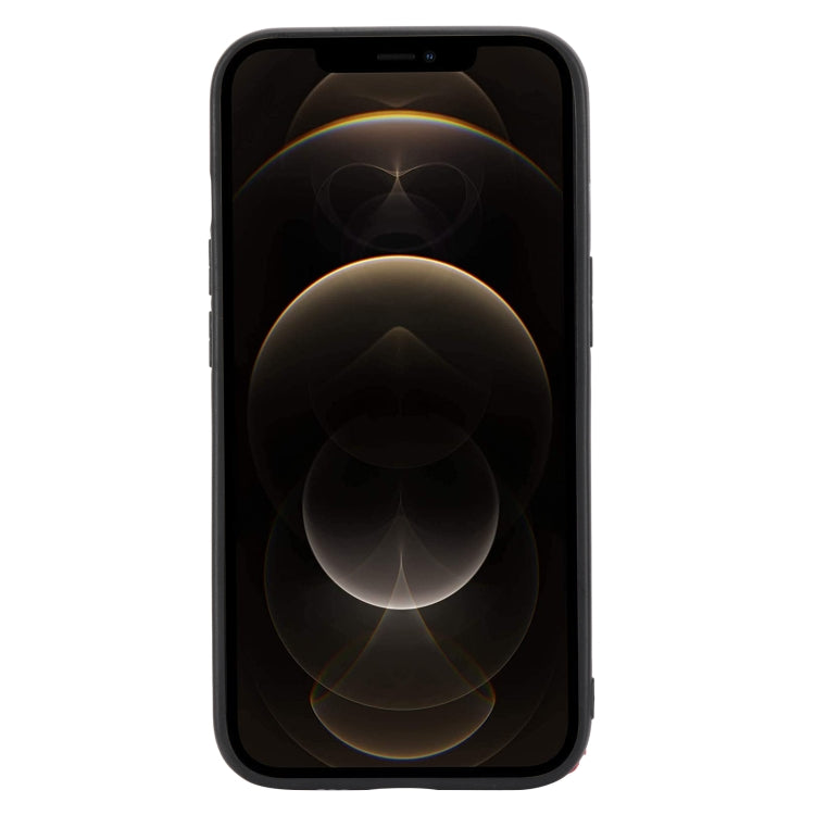 For iPhone 13 Pro Max Mandala Embossed PU + TPU Case with Holder & Card Slots & Photo Frame & Hand Strap