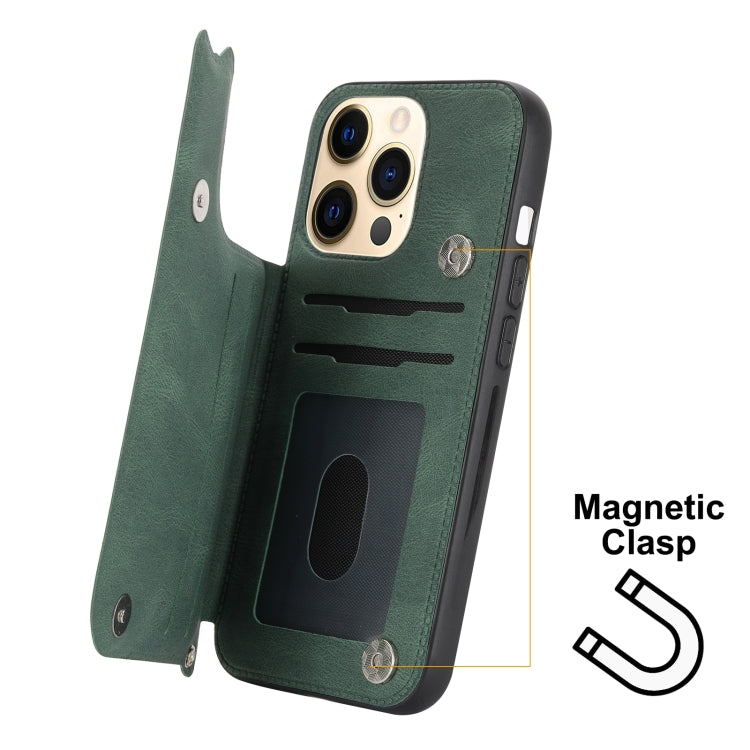For iPhone 13 Pro Max Mandala Embossed PU + TPU Case with Holder & Card Slots & Photo Frame & Hand Strap