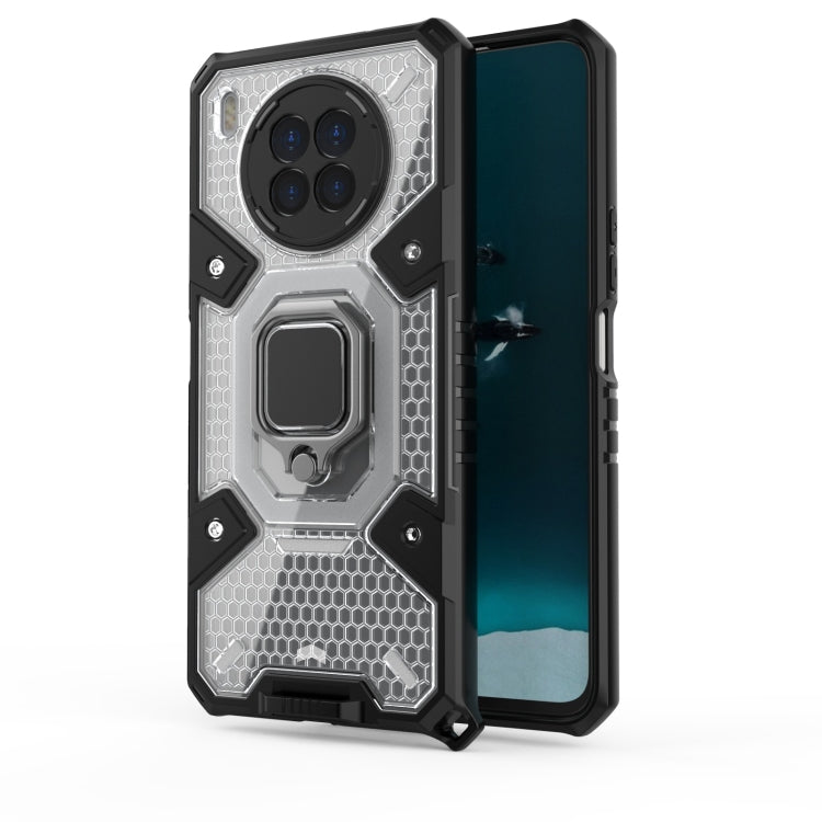 For Huawei nova 8i Space PC+TPU Shockproof Case with Ring Holder