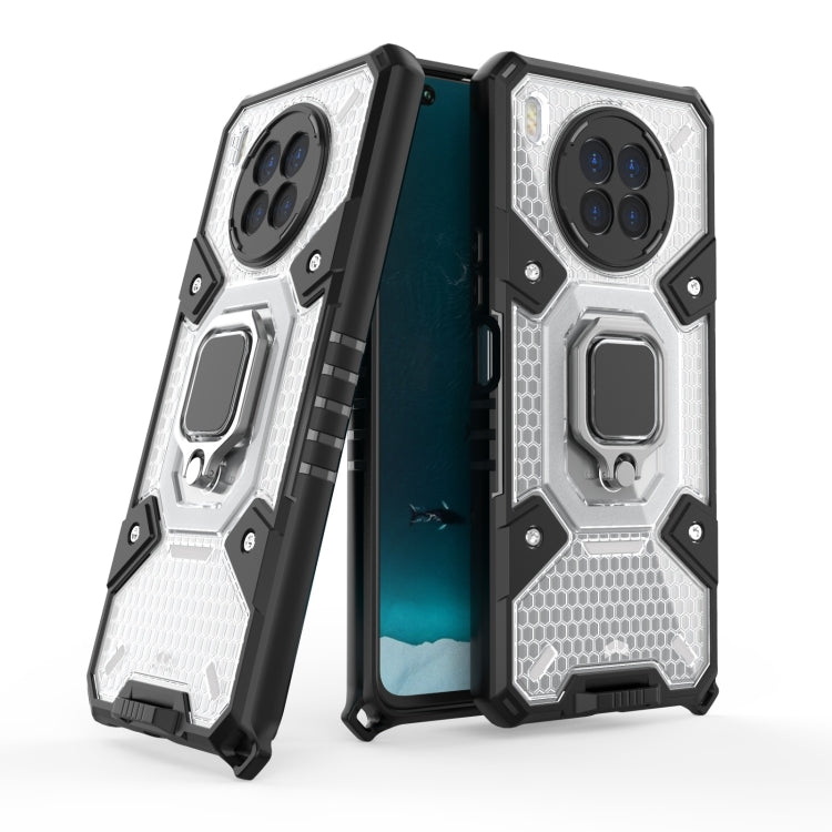 For Huawei nova 8i Space PC+TPU Shockproof Case with Ring Holder