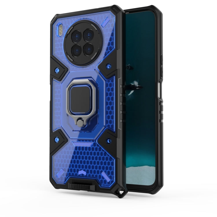 For Huawei nova 8i Space PC+TPU Shockproof Case with Ring Holder