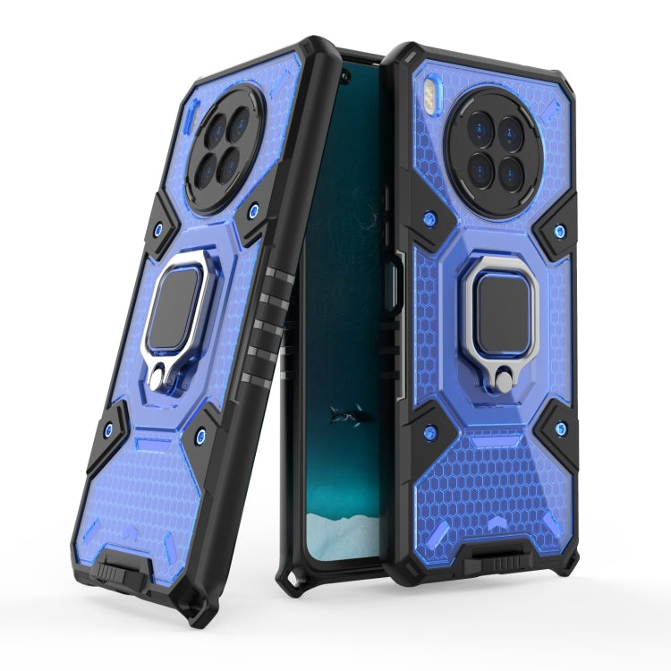 For Huawei nova 8i Space PC+TPU Shockproof Case with Ring Holder