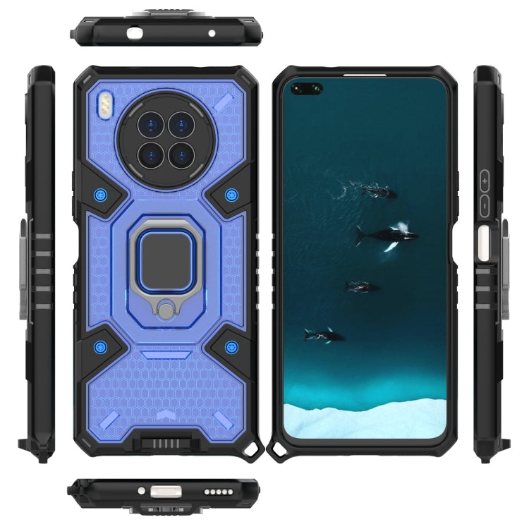 For Huawei nova 8i Space PC+TPU Shockproof Case with Ring Holder