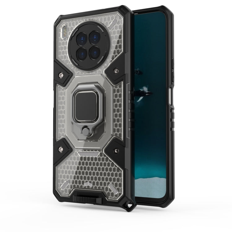 For Huawei nova 8i Space PC+TPU Shockproof Case with Ring Holder