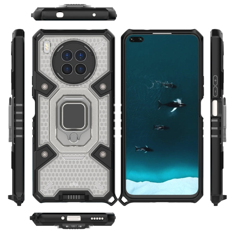 For Huawei nova 8i Space PC+TPU Shockproof Case with Ring Holder