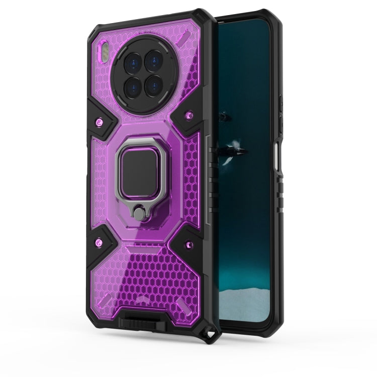 For Huawei nova 8i Space PC+TPU Shockproof Case with Ring Holder