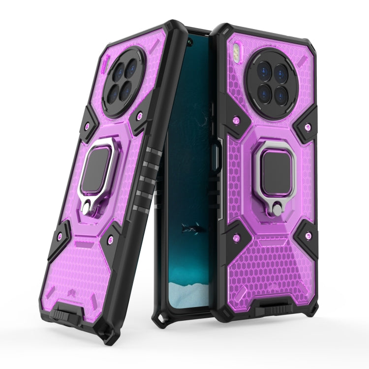 For Huawei nova 8i Space PC+TPU Shockproof Case with Ring Holder