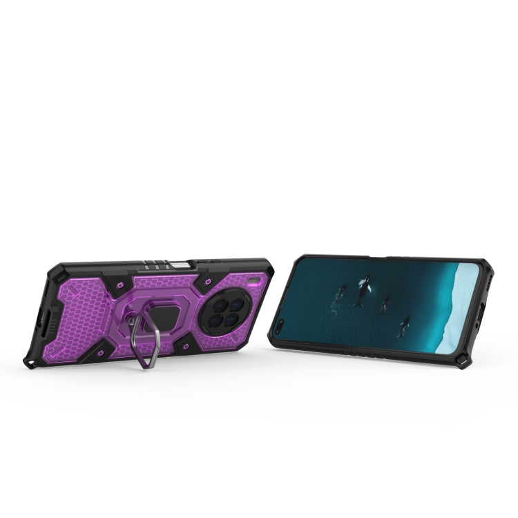 For Huawei nova 8i Space PC+TPU Shockproof Case with Ring Holder