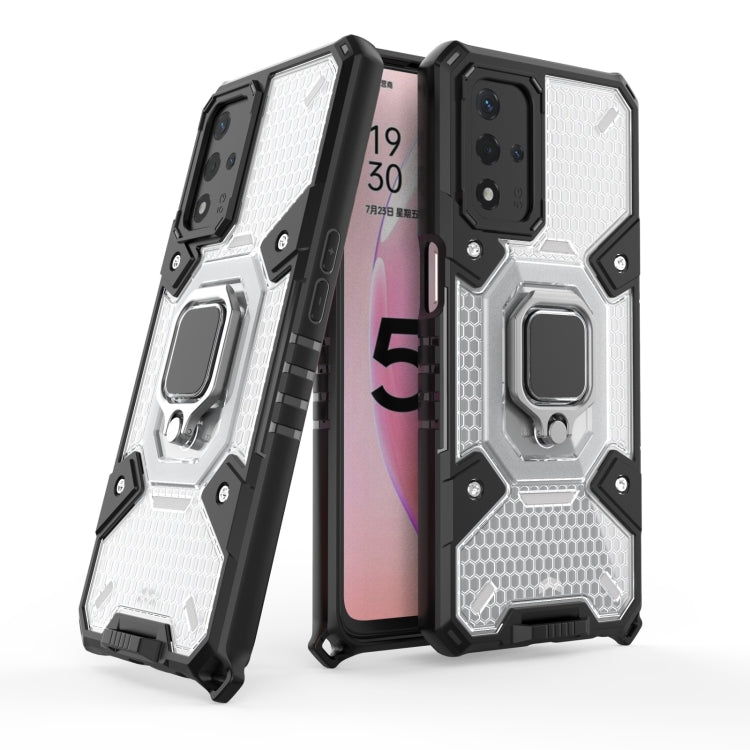 For OPPO A93s 5G/A93 5G/A74 Space PC+TPU Shockproof Case with Ring Holder