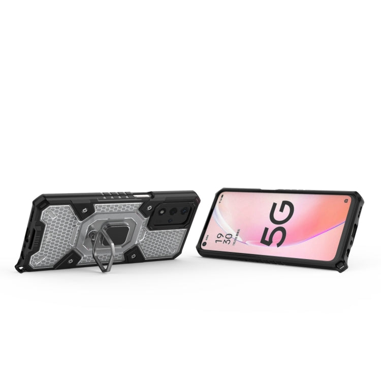 For OPPO A93s 5G/A93 5G/A74 Space PC+TPU Shockproof Case with Ring Holder