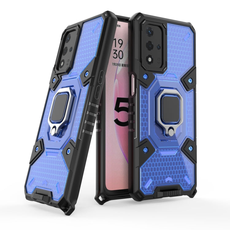 For OPPO A93s 5G/A93 5G/A74 Space PC+TPU Shockproof Case with Ring Holder