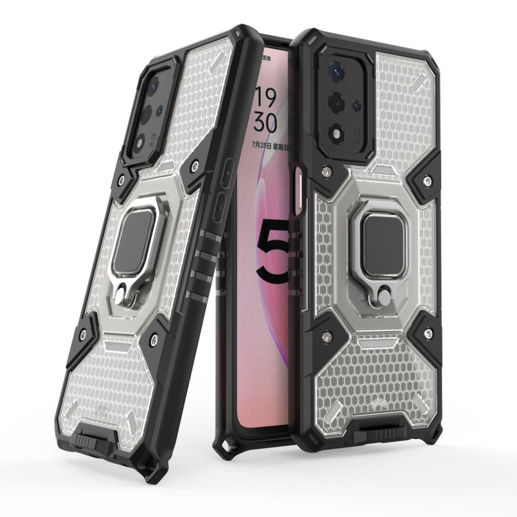 For OPPO A93s 5G/A93 5G/A74 Space PC+TPU Shockproof Case with Ring Holder
