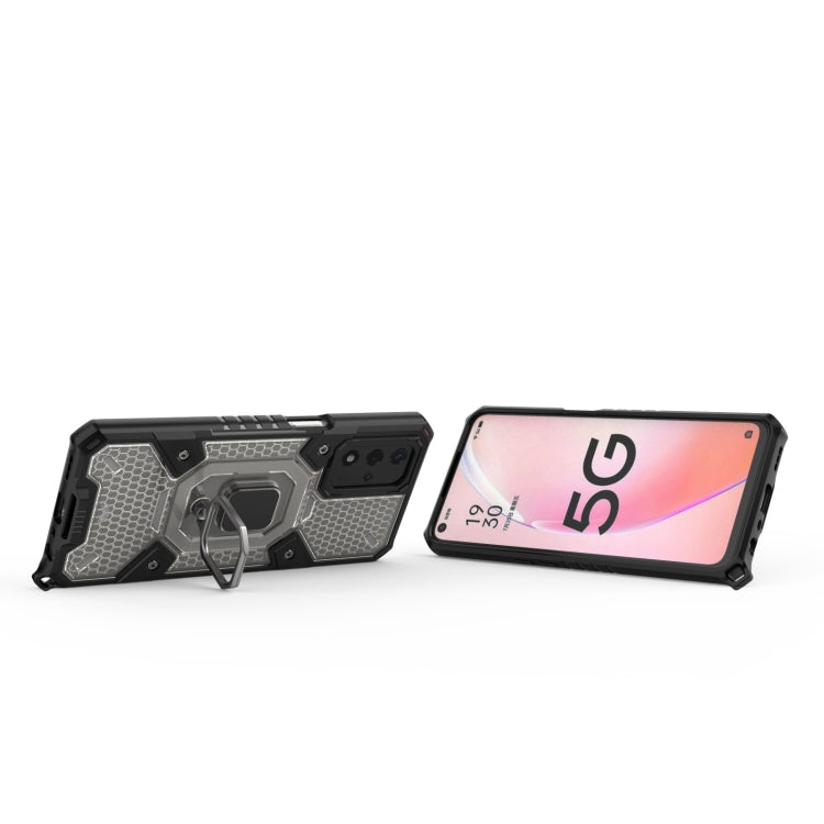 For OPPO A93s 5G/A93 5G/A74 Space PC+TPU Shockproof Case with Ring Holder