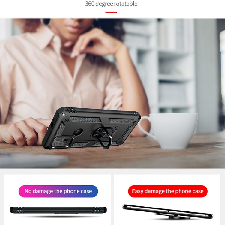 For Motorola Moto G30 / G10 Shockproof TPU + PC Protective Case with 360 Degree Rotating Holder