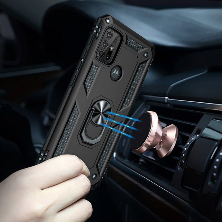 For Motorola Moto G30 / G10 Shockproof TPU + PC Protective Case with 360 Degree Rotating Holder