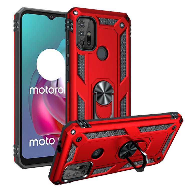 For Motorola Moto G30 / G10 Shockproof TPU + PC Protective Case with 360 Degree Rotating Holder