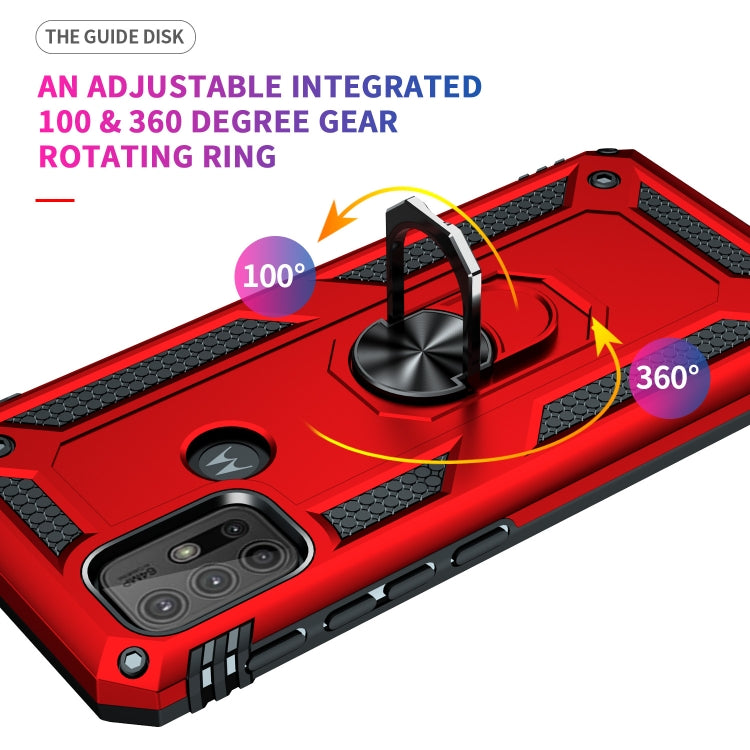 For Motorola Moto G30 / G10 Shockproof TPU + PC Protective Case with 360 Degree Rotating Holder