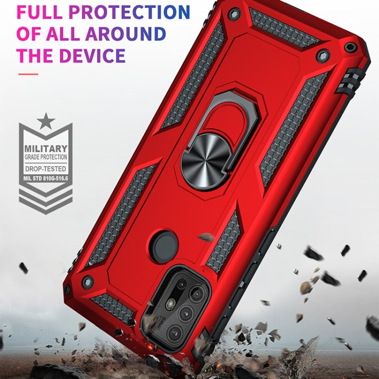 For Motorola Moto G30 / G10 Shockproof TPU + PC Protective Case with 360 Degree Rotating Holder