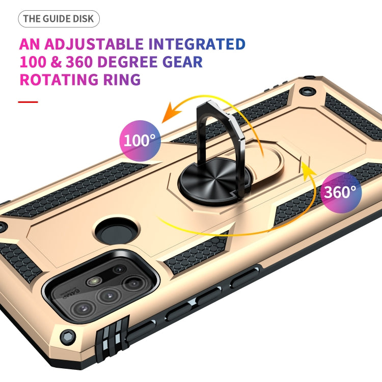 For Motorola Moto G30 / G10 Shockproof TPU + PC Protective Case with 360 Degree Rotating Holder