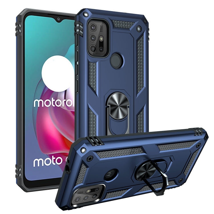For Motorola Moto G30 / G10 Shockproof TPU + PC Protective Case with 360 Degree Rotating Holder