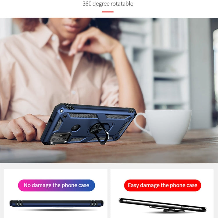 For Motorola Moto G30 / G10 Shockproof TPU + PC Protective Case with 360 Degree Rotating Holder