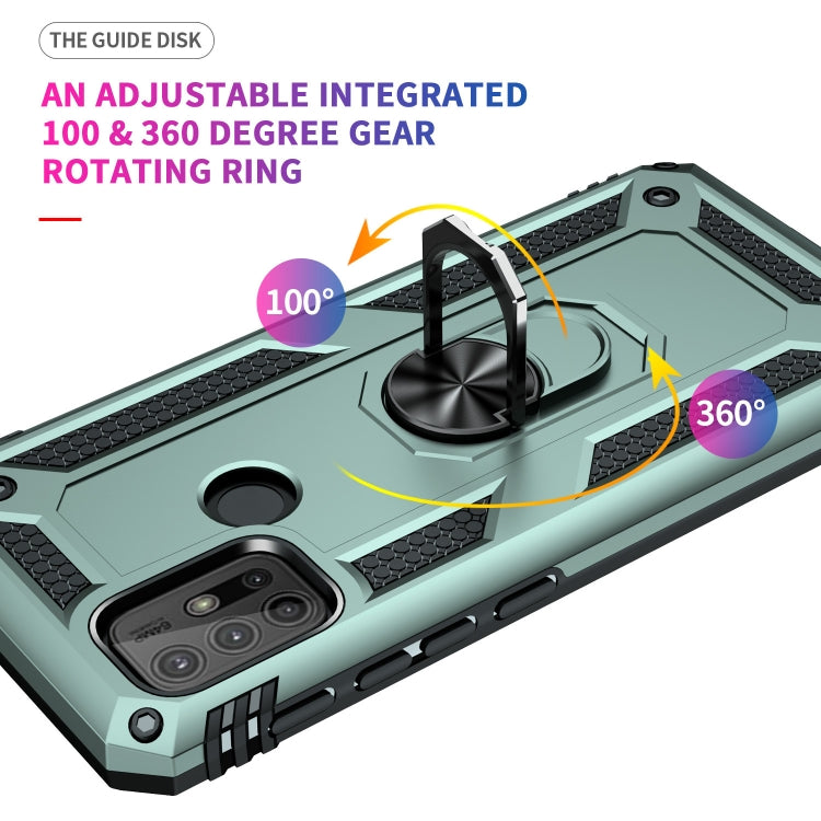 For Motorola Moto G30 / G10 Shockproof TPU + PC Protective Case with 360 Degree Rotating Holder