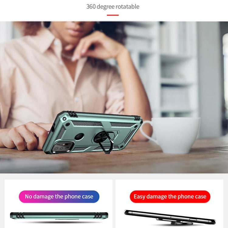 For Motorola Moto G30 / G10 Shockproof TPU + PC Protective Case with 360 Degree Rotating Holder