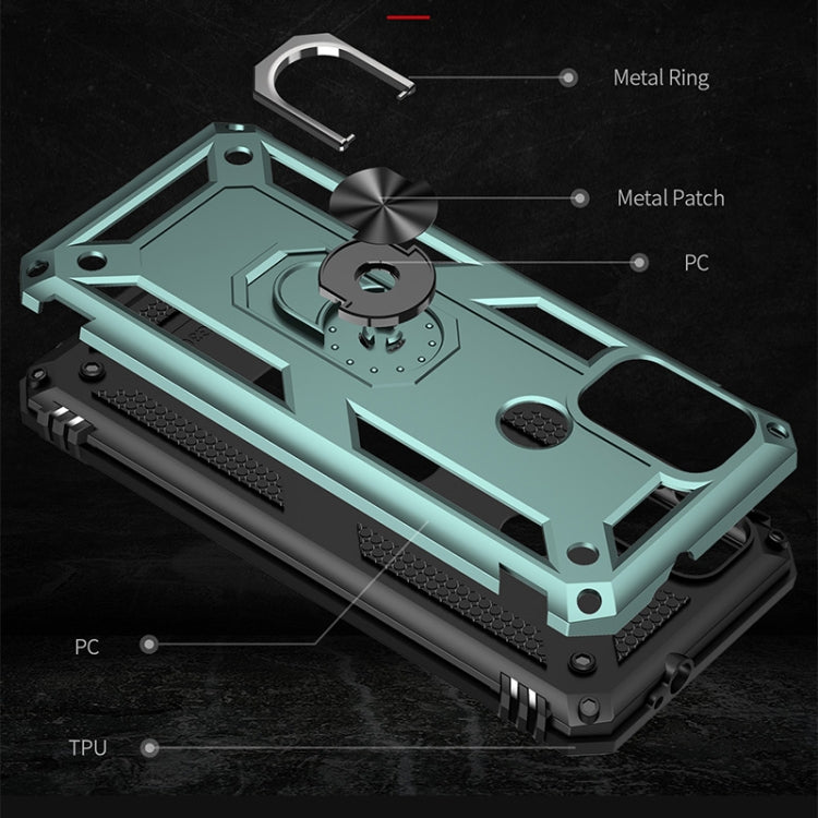 For Motorola Moto G30 / G10 Shockproof TPU + PC Protective Case with 360 Degree Rotating Holder