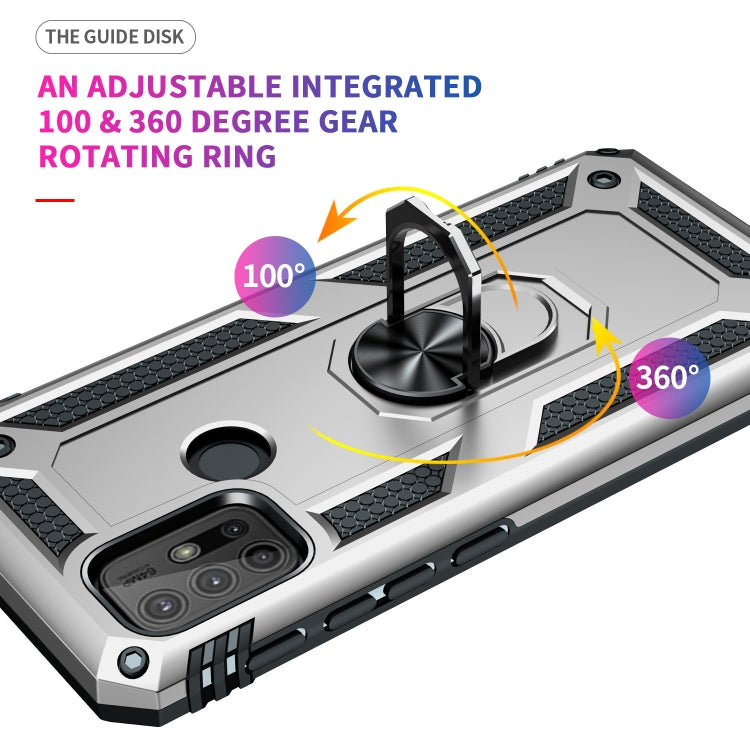 For Motorola Moto G30 / G10 Shockproof TPU + PC Protective Case with 360 Degree Rotating Holder
