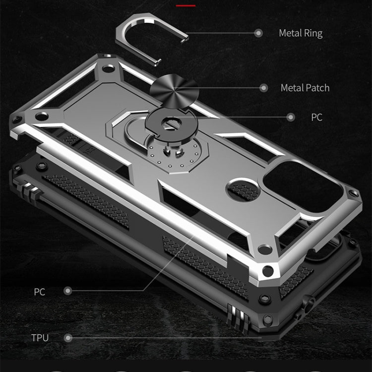 For Motorola Moto G30 / G10 Shockproof TPU + PC Protective Case with 360 Degree Rotating Holder
