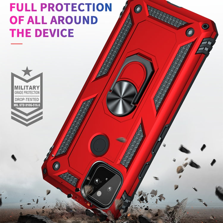 For Google Pixel 5a 5G Shockproof TPU + PC Protective Case with 360 Degree Rotating Holder