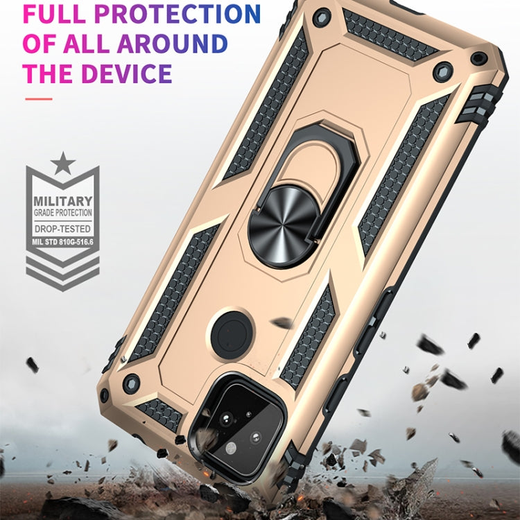 For Google Pixel 5a 5G Shockproof TPU + PC Protective Case with 360 Degree Rotating Holder