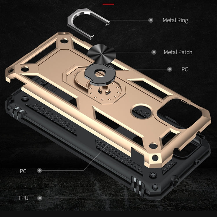 For Google Pixel 5a 5G Shockproof TPU + PC Protective Case with 360 Degree Rotating Holder