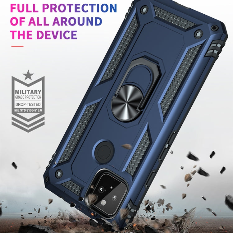 For Google Pixel 5a 5G Shockproof TPU + PC Protective Case with 360 Degree Rotating Holder