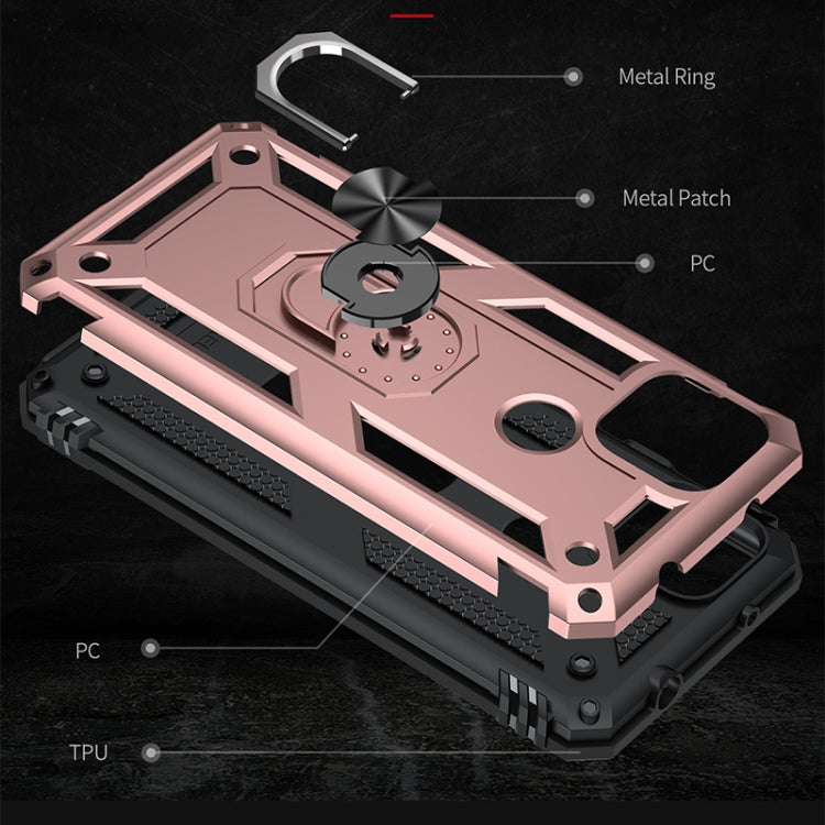 For Google Pixel 5a 5G Shockproof TPU + PC Protective Case with 360 Degree Rotating Holder