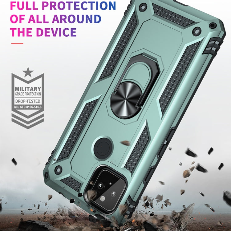 For Google Pixel 5a 5G Shockproof TPU + PC Protective Case with 360 Degree Rotating Holder