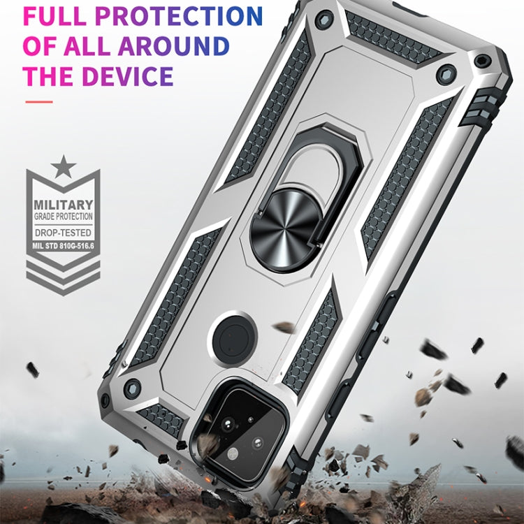 For Google Pixel 5a 5G Shockproof TPU + PC Protective Case with 360 Degree Rotating Holder