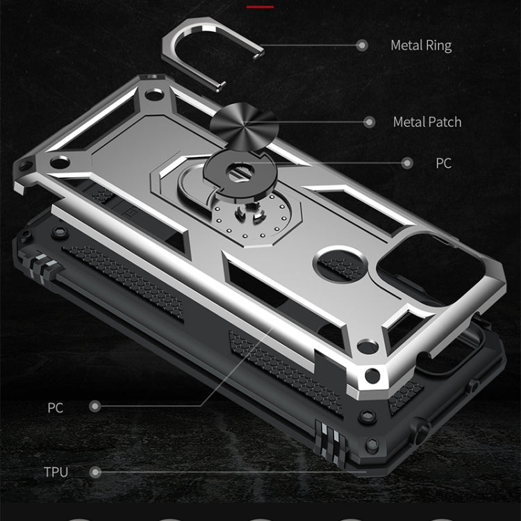 For Google Pixel 5a 5G Shockproof TPU + PC Protective Case with 360 Degree Rotating Holder