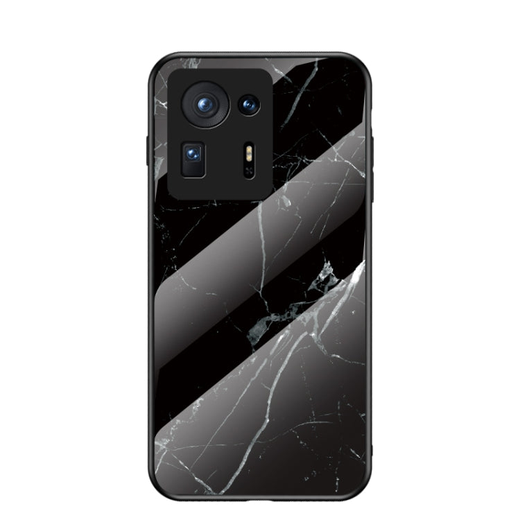 For Xiaomi Mi Mix 4 Marble Pattern Glass + TPU Protective Case